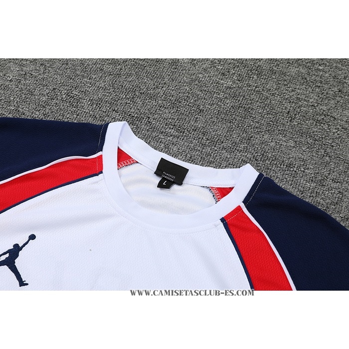Chandal del Paris Saint-Germain Jordan 22-23 Manga Corta Blanco - Pantalon Corto